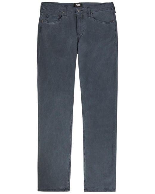 PAIGE Blue Federal Slim Straight-Leg Jeans for men