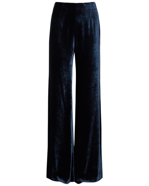Galvan Blue Julianne Velvet Trousers
