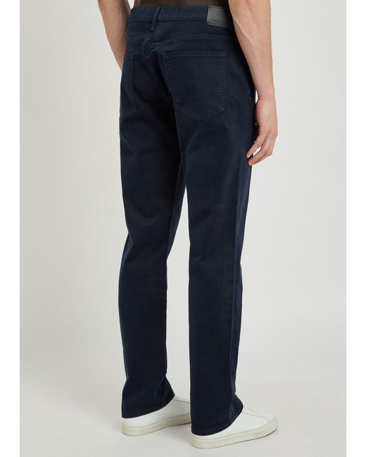 Citizens of Humanity Blue Elijah Straight-Leg Stretch-Twill Trousers for men