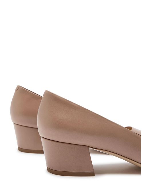 Gabriela Hearst Brown Agathe 40 Leather Pumps