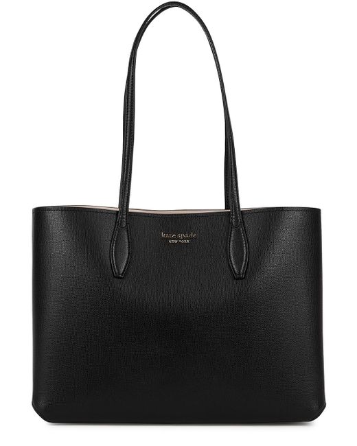 Kate Spade All Day Black Leather Tote - Save 12% | Lyst