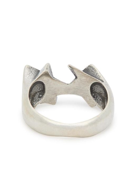 Twojeys Metallic Icon Enamelled Sterling-Plated Ring for men