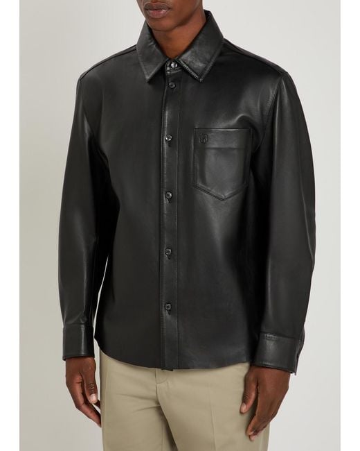 Boss Black Movitz Leather Jacket for men