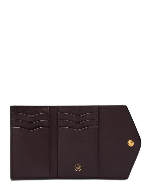 Mulberry Black Logo Grained Leather Wallet