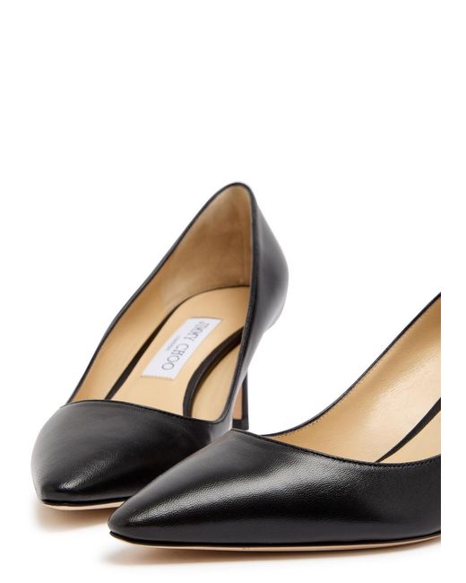Jimmy Choo Black Romy 60 Leather Pumps