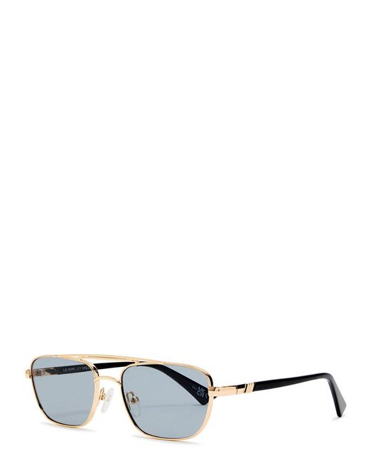 Le Specs Blue Le Mimi Rectangle-Frame Sunglasses