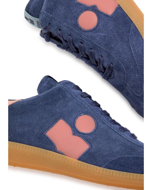 Isabel Marant Blue Bryce Suede Sneakers