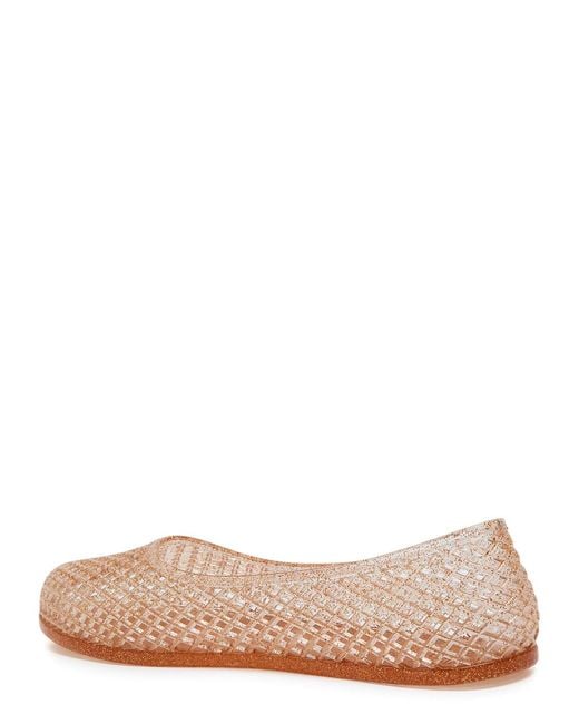 Ancient Greek Sandals Pink Iro Glitter Rubber Ballet Flats