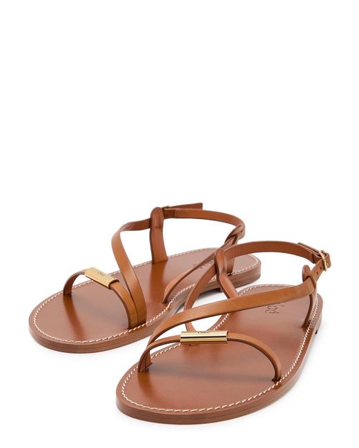 Chloé Brown Matilda Leather Sandals