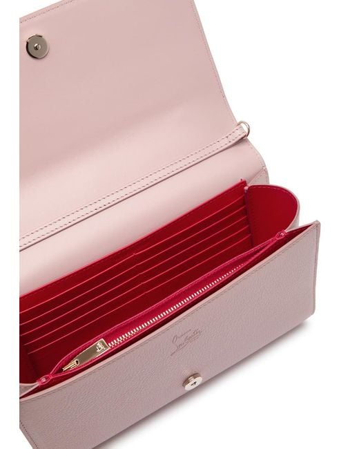 Christian Louboutin Pink Paloma Embellished Leather Clutch