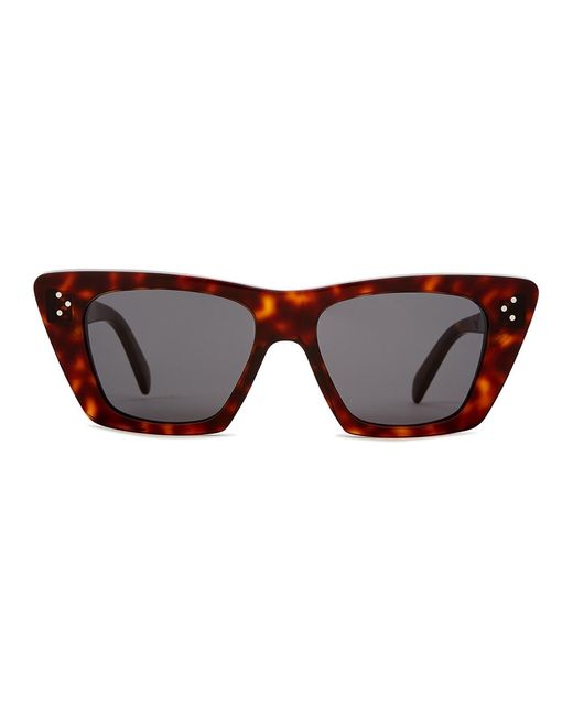 Céline Brown Cat-Eye Sunglasses Designer-Stamped Arms, 100% Uv Protection
