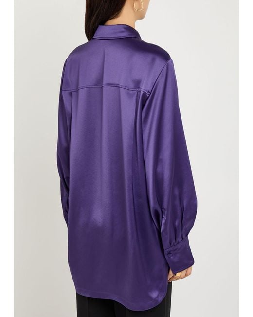 Joseph Purple Dieu Satin Blouse