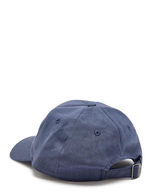 Boss Blue Logo Wool Cap for men