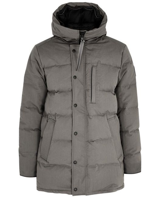 Canada Goose Gray Carson Quilted Cotton-blend Parka for men