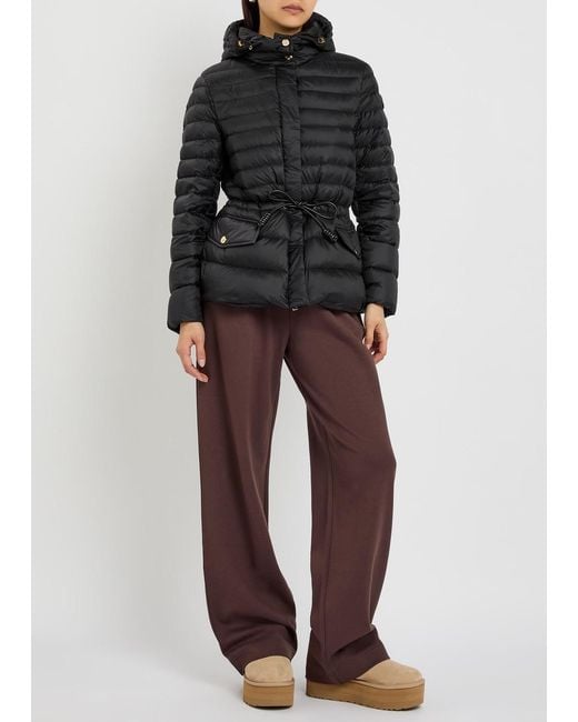 Moncler Black Raies Hooded Padded Nylon Jacket