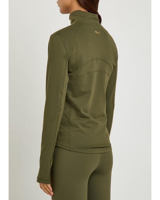 Now You Live Green Clayton Stretch-Jersey Jacket