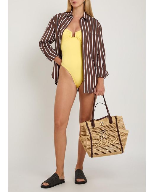 Away That Day Yellow Cannes Swimsuit
