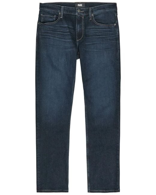 PAIGE Blue Federal Slim Straight-Leg Denim Jeans for men