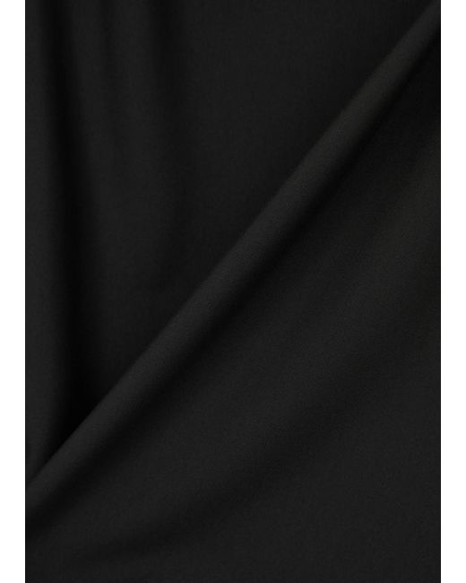Balenciaga Black Cut-out Stretch-jersey Maxi Dress
