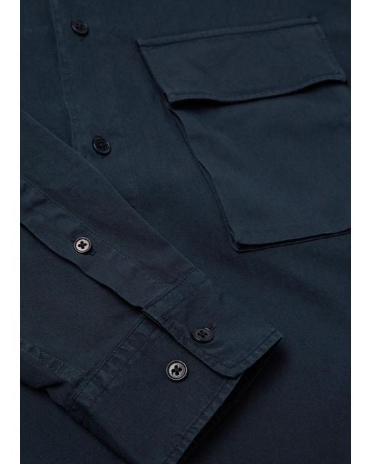 Belstaff Blue Cotton Shirt for men