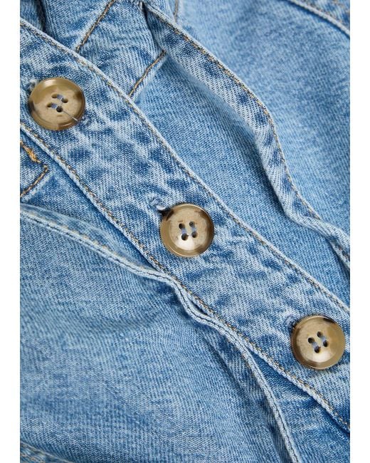 PAIGE Blue Maliah Denim Jumpsuit