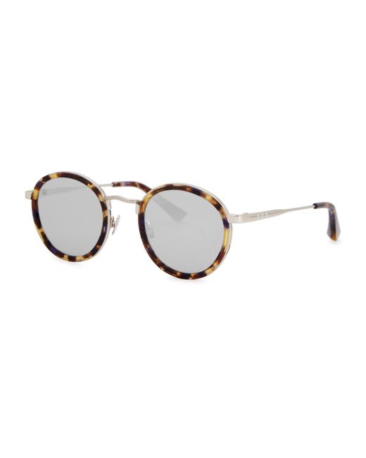 Taylor Morris Brown Zero Tortoiseshell Round-frame Sunglasses