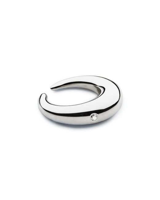 Luminous 27 White Criolla Chiquito Sterling Ear Cuff