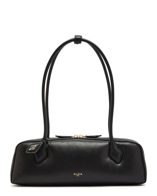 Alaïa Black Le Teckel Medium Grained Leather Shoulder Bag