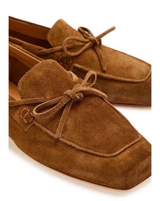 Aeyde Brown Jasper Suede Loafers