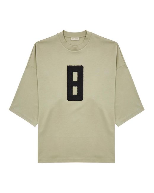 Fear Of God White 8 Milano Embroidered Jersey T-Shirt for men