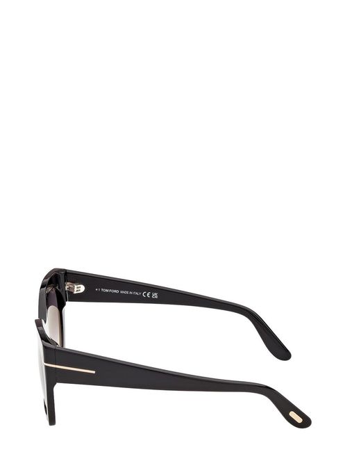Tom Ford Gray Joni Butterfly-Frame Sunglasses