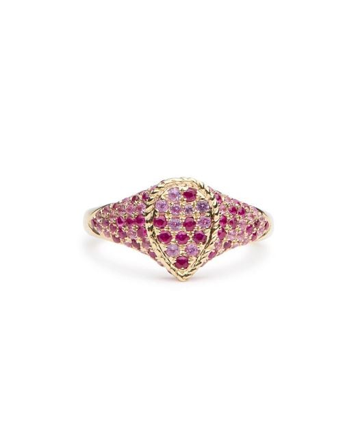 Yvonne Léon Baby Chevaliere Pear 9Kt Pinky Ring