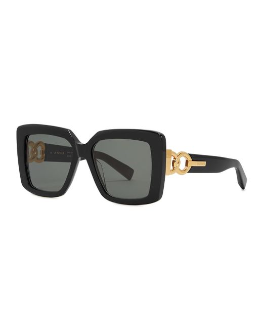 Balmain Black La Royale Square-frame Sunglasses