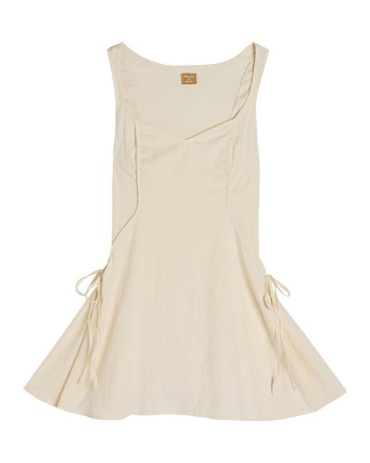 Free People Natural Forever Fancy Stretch-Cotton Mini Dress