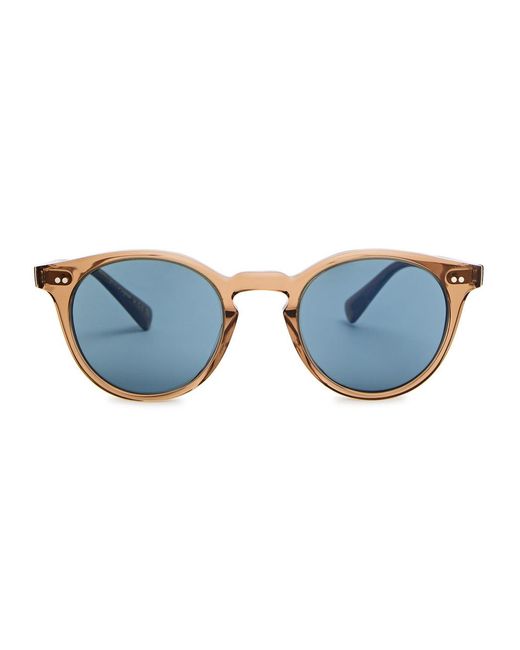 Oliver Peoples Blue Romare Round-Frame Sunglasses for men