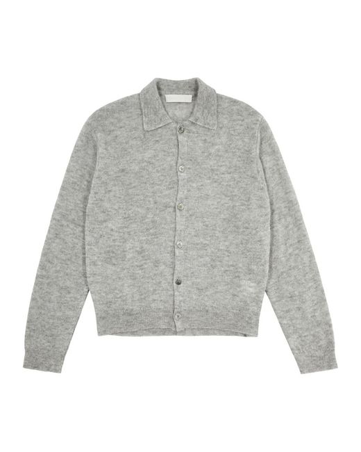 Our Legacy Gray Evening Alpaca-blend Cardigan for men