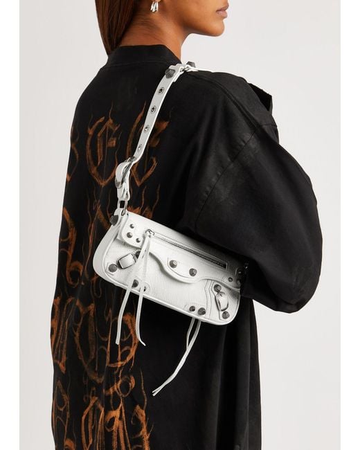 Balenciaga Gray Le Cagole Sling Xs Leather Shoulder Bag