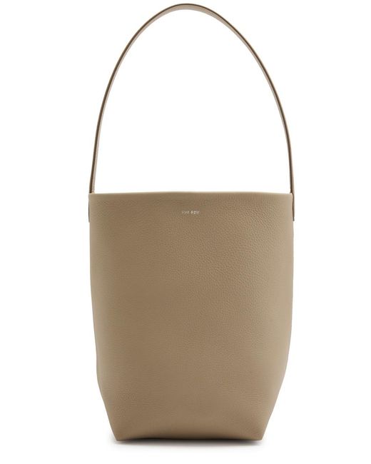 The Row Natural N/S Park Medium Leather Tote