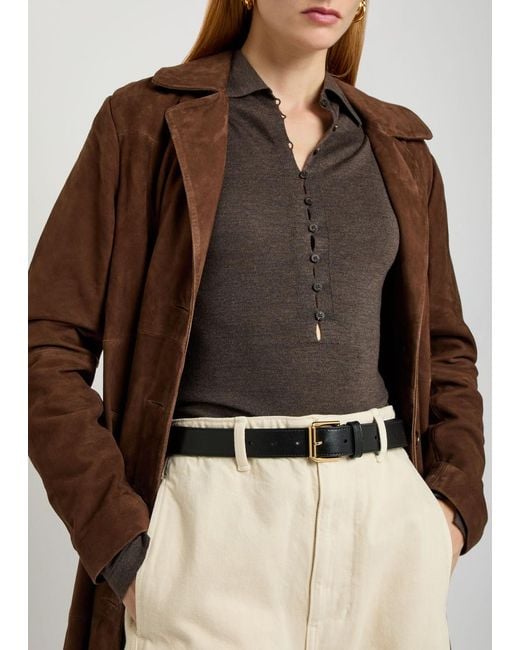 Givenchy Black Leather Belt