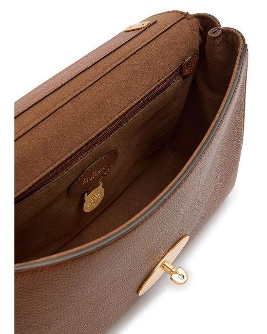 Mulberry Brown Lily Medium Grained Leather Shoulder Bag