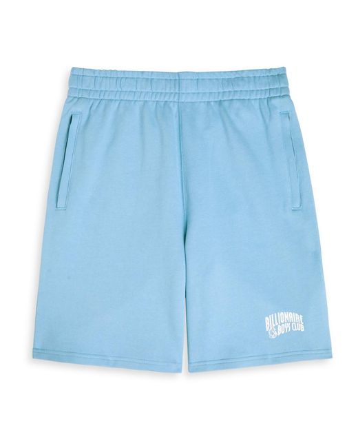 BBCICECREAM Blue Small Arch Logo-Printed Cotton Shorts for men