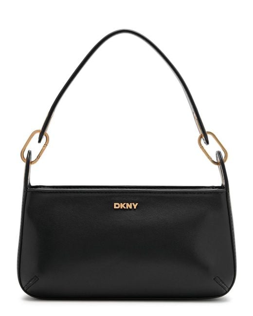 DKNY Black Belen Leather Cross-Body Bag