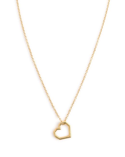 Aliita Metallic Mini Corazon 9Kt Necklace