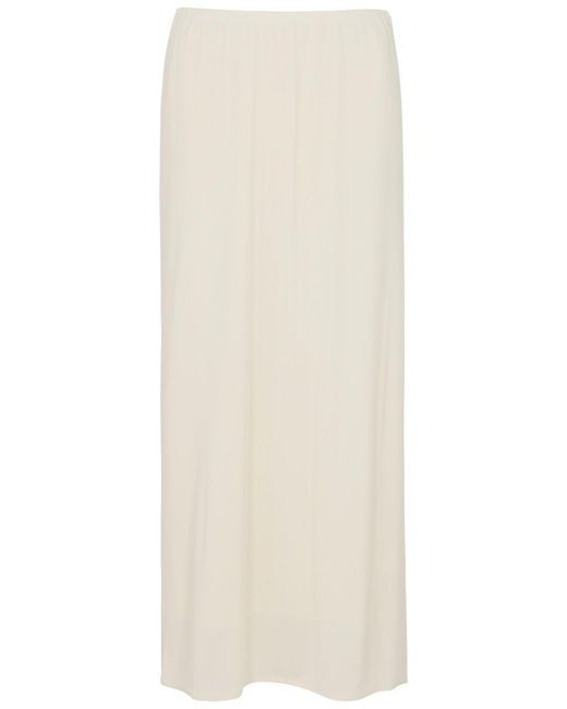 The Row Natural Isidro Stretch-jersey Midi Skirt