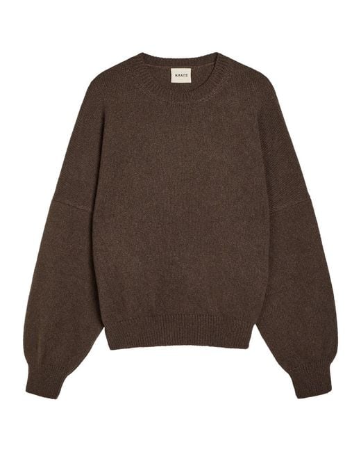 Khaite Brown Margaux Cashmere Jumper
