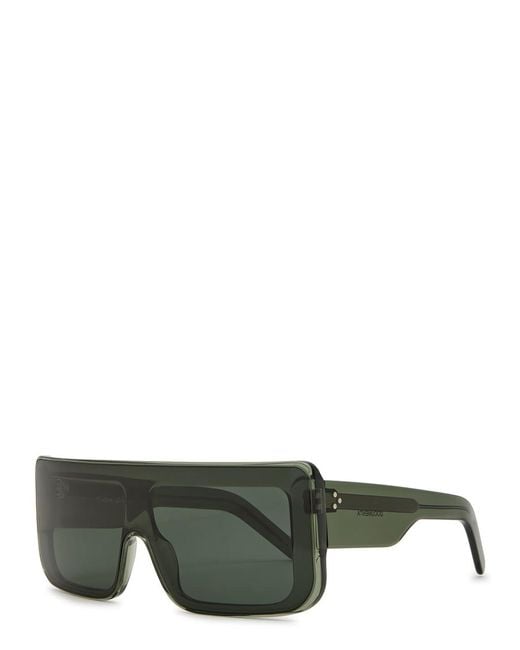 Rick Owens Green Documenta Rectangle-Frame Sunglasses