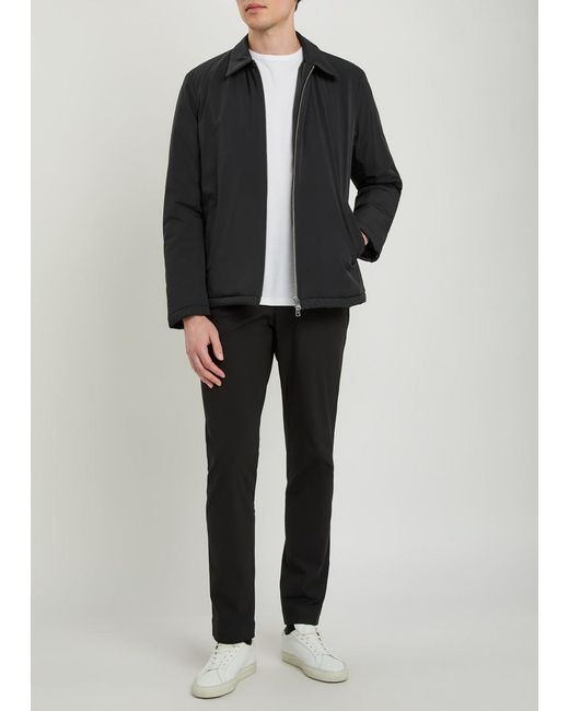 L'Estrange Black Hydrotech Padded Shell Jacket for men