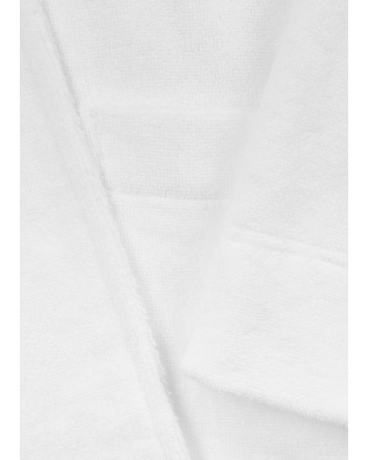 Eberjey White Terry-cotton Robe