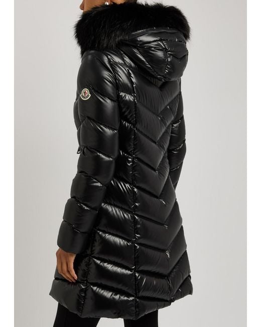 Moncler Black Fulmarus Hooded Quilted Jacket