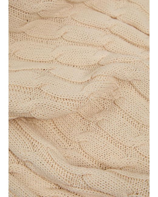 Skall Studio Natural Marcel Cable-Knit Cotton Jumper